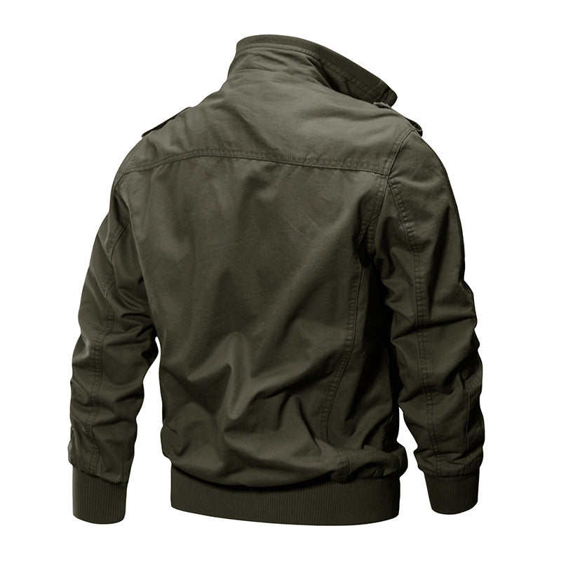 Chaqueta de cuello militar de soporte masculino
