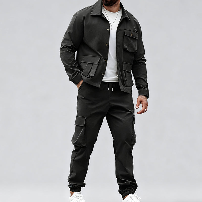 🔥Livraison gratuite🔥Veste rétro & Ensemble 2 pièces pantalon cargo