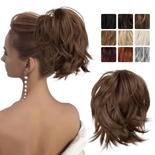 Extensión de cabelo de cola de pony de pinzas para mulleres (50% de desconto)