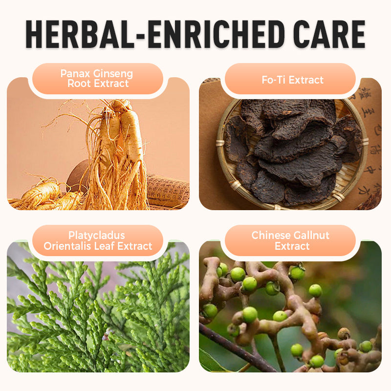 Tinte de cabello de extracto de planta para el cabello gris