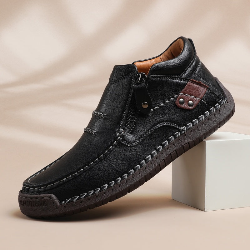 Zapatos de PU casuales al aire libre retro para hombres
