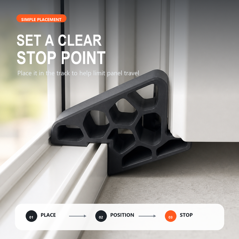 🔥Last Day-Buy 1 Get 1 Free!🚪✨ Less Slamming--Secure Track Door Stop