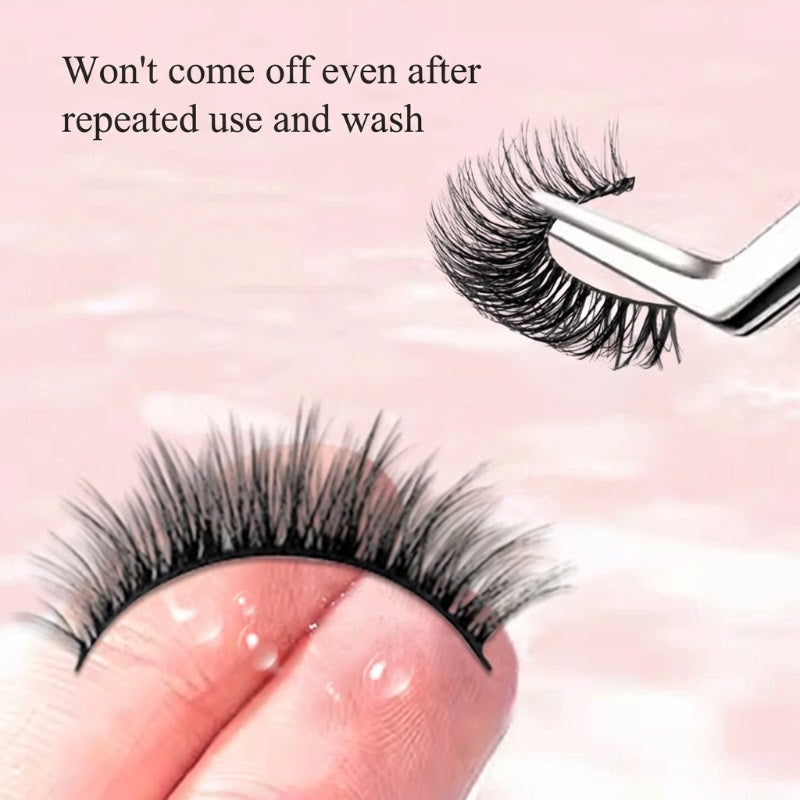 🏆 Last Day Special Price £9.99 ! 🔥 Buy One Get One Free 🎁  💐Waterproof & Reusable Self-Adhesive Eyelashes