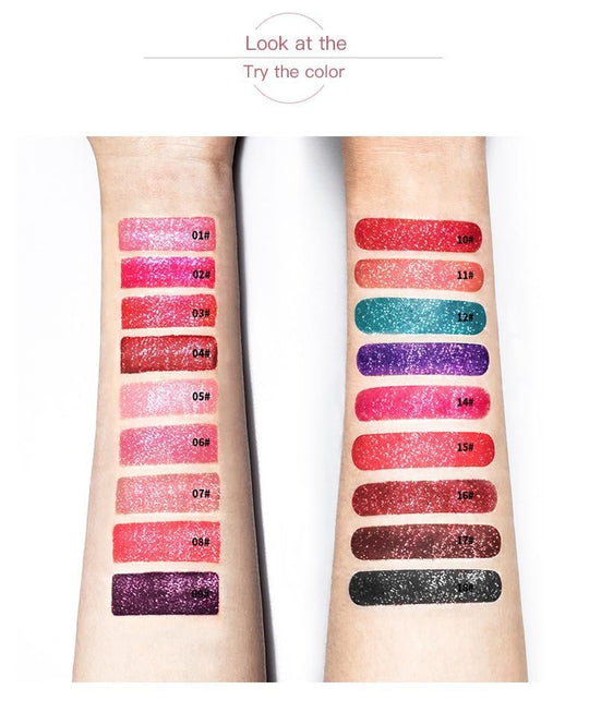 🔥Nieuwjaarsuitverkoop 49% KORTING - Diamond Lip Gloss Matte To Glitter Liquid Lipstick🎁Koop 3, betaal 2