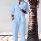 🎉BIG SALE🎉Men's Trendy Cotton Linen Top & Pants Two-Piece Set