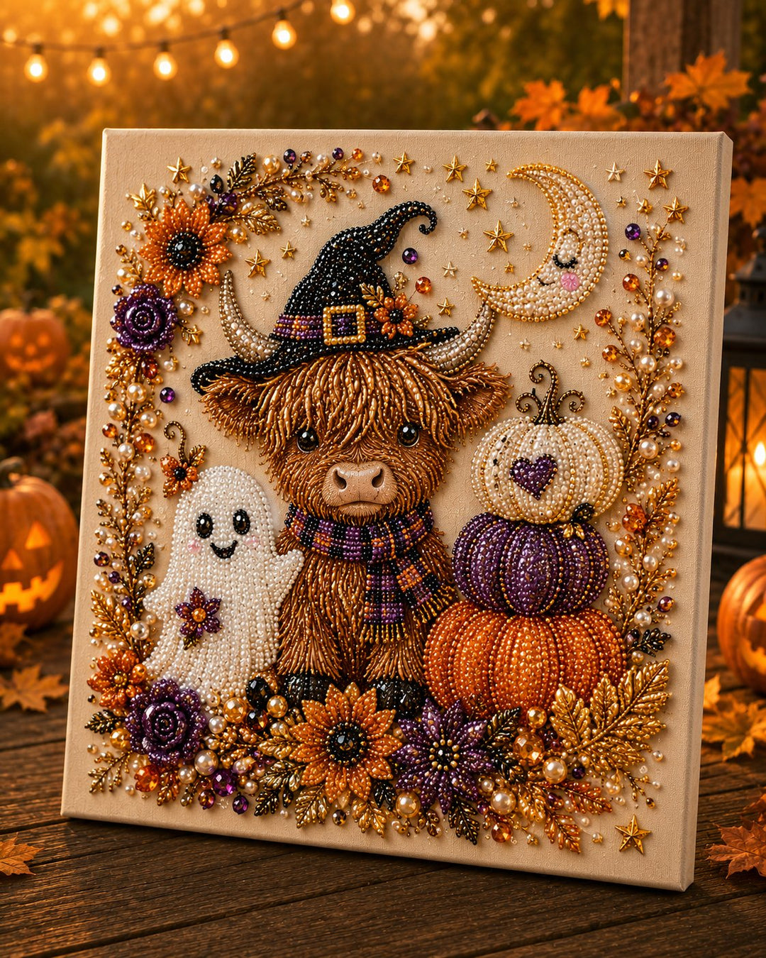 🔥 Last Day 70% OFF  👻✨ Halloween Pearl Art DIY Kit – Turn Tiny Pearls into Spooky-Cute Magic