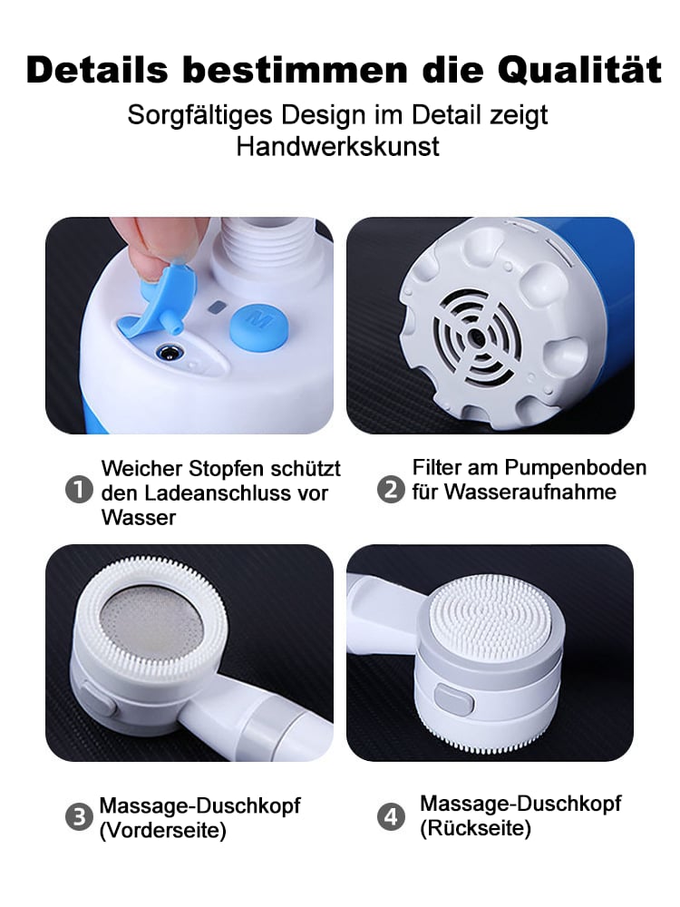 🚿Stay Fresh Outdoors✨Portable Camping Shower with Adjustable Flow – For Easy & Convenient Outdoor Cleaning!