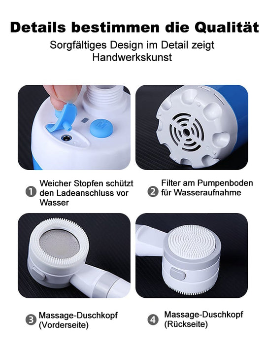 🚿Stay Fresh Outdoors✨Portable Camping Shower with Adjustable Flow – For Easy & Convenient Outdoor Cleaning!