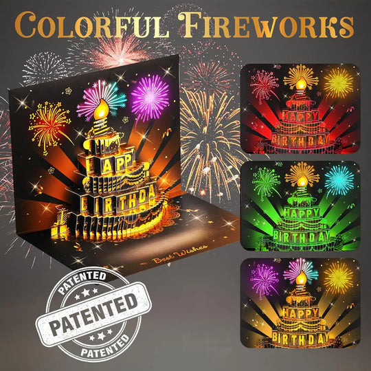 🎉3D Pop Up Musical Birthday Card with Lights & Song🎵🎂