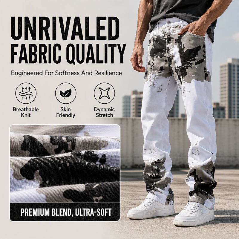Men's Trendy Camo Slim Jeans