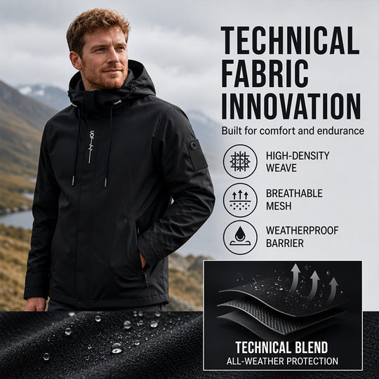 💧🌬️ Men's Hooded Jacket – waterproof & windproof with a drawstring. Ideal for the outdoors & everyday wear. ✓ Durable ✓ Breathable. Check it out now! 🔥🧥