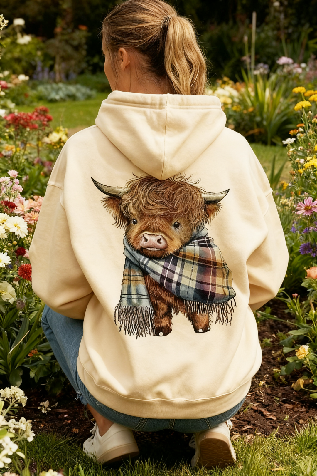🎅CHRISTMAS SALE 50% OFF!!🎁🐄Cute Highland Cow Cozy Fleece-Lined Hooded Sweatshirt🦬