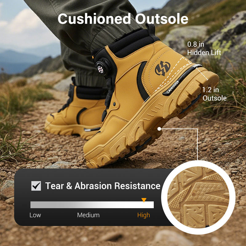 🔥50% OFF🔥Men's Outdoor Swivel Buckle Work Shoes 🔄👞 – Waterproof 💦, Anti-slip 🚶‍♂️, Comfortable , Breathable 🌬️