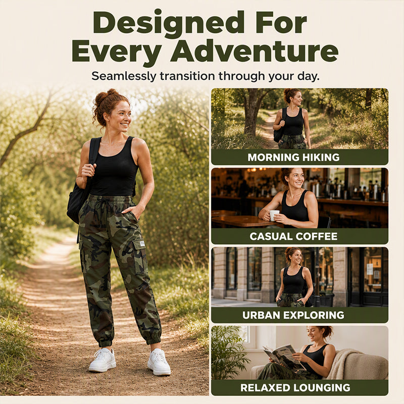 Women's Cargo Pants Lightweight Outdoor Joggers