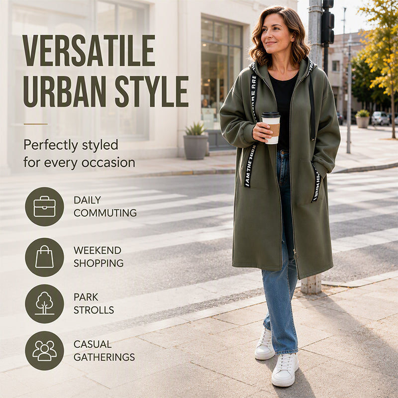 🔥2026 New Arrival✨ Women's Hooded Long Sweatshirt