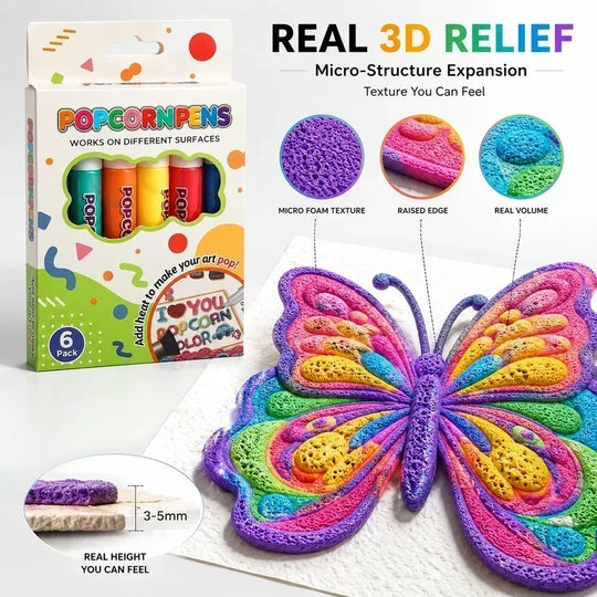 🎁🔮Magic Pen – Draw 3D with one stroke!🎄 DIY Bubble Popcorn Drawing Pens& Buy 3 Pay 2 🔥
