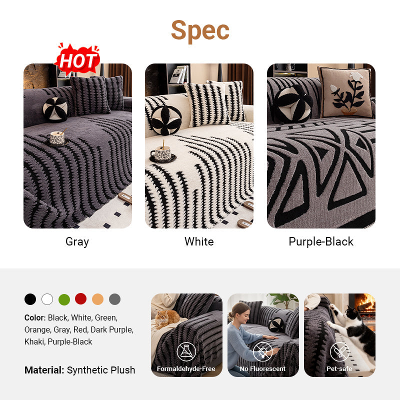 💥2026 Collection Presale🔥Thick, Non-Slip Sofa Blanket for Cozy Autumn and Winter Days