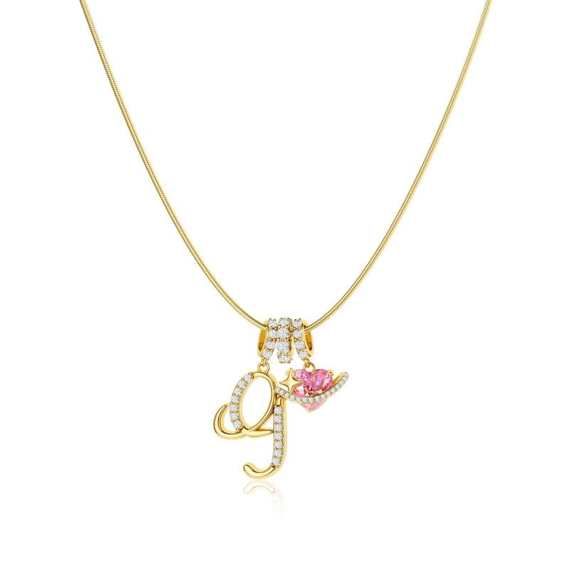 💖Last Day Huge Discount✨3-Layering Initial A-Z Letter Pendant Necklaces🎀