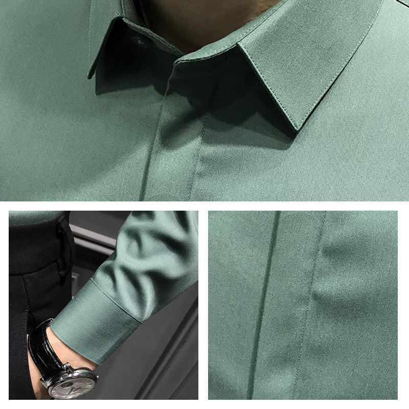🔥2025 HOT SALE🔥Men's Wrinkle-Free Button-Down Shirt
