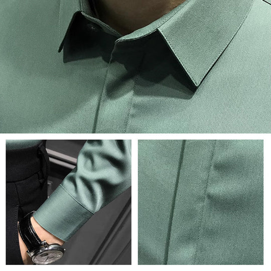 🔥2025 HOT SALE🔥Men's Wrinkle-Free Button-Down Shirt