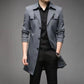 Mid-length Business Style Trench Coat