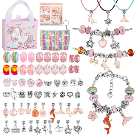 💥 50% OFF! 🎁 Charm Bracelet Jewelry Making Kit – Fun & Creative Crafting for All Ages 🎄