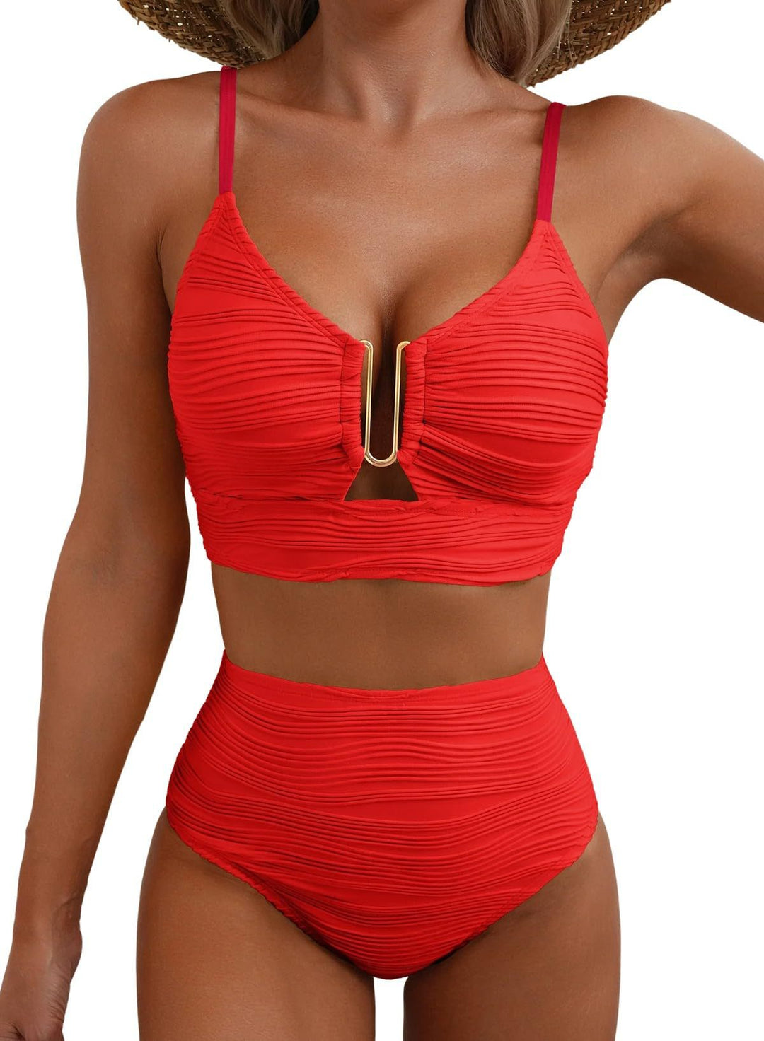 🔥The swimsuit you absolutely must own in 2026🎁 Women's High-Waisted Push-Up Bikini