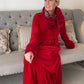 Solid Color Pleatd Midi Swing Dress