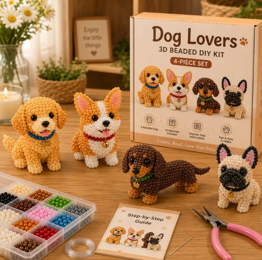 🏆Limited Time Sale 50% OFF🧵✨Petite 3D Beaded Animal Craft Kit