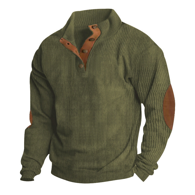 ⏳ Limited Time 50% Off! 💥Men's Corduroy Stand Collar Sweatshirt
