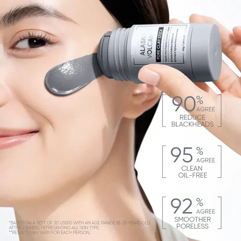 Dual Clay Mask Stick Set — Mugwort Clarifying / Volcanic Mud Detoxifying / Brightening & Even-Toning
