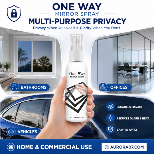🪟 50% OFF Reflective Window Spray | One-Way Mirror Privacy Shield for Home & Car