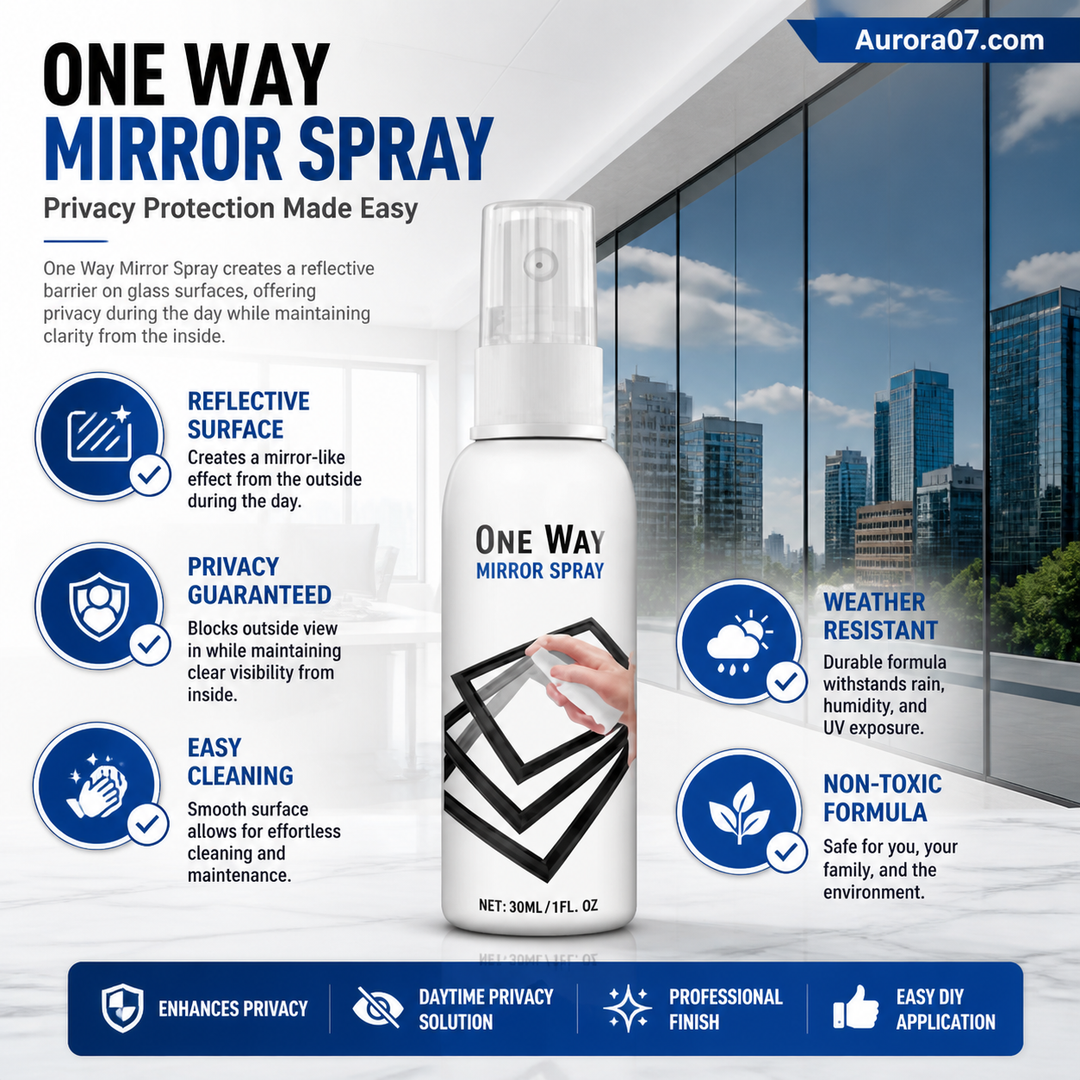 🪟 50% OFF Reflective Window Spray | One-Way Mirror Privacy Shield for Home & Car