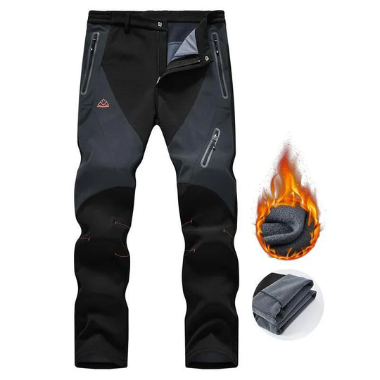 🏆¡¡¡ÚLTIMO DÍA DE VENTA 50% DE DESCUENTO!!!🔥Pantalones cargo impermeables de invierno para hombre con forro polar