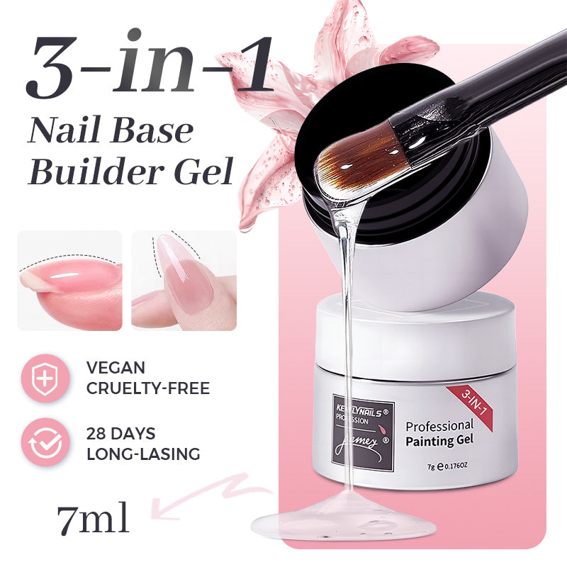 🎉Compra 3 e leva 5 gratis💅Base de uñas en gel multiusos 3 en 1 con alta transparencia