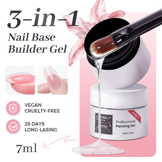 🎉Compra 3 e leva 5 gratis💅Base de uñas en gel multiusos 3 en 1 con alta transparencia
