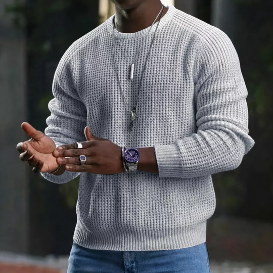✨The 2026 collection with 50% off 🎁JMIERR Men’s crew-neck jumpers – soft, relaxed jumpers, classic long-sleeved jumpers with ribbed hems