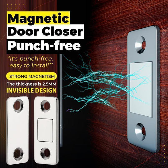 🚪🧲 LIMITED-TIME 50% OFF! 6-Piece Ultra-Thin Magnetic Door Catch Set – No-Drill Installation, Strong Hold & Stainless Steel Design 🏠