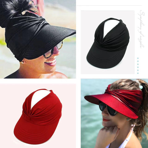 💕UPF 50+ Sun Visor Ponytail Hat
