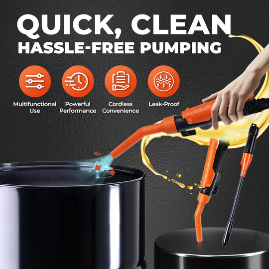 ⛽ 50% OFF NOW! 🔋 Battery Powered Liquid Transfer Pump – Fast & Safe Siphoning, Auto-Stop Function & Multi-Fluid Use (Fuel/Water/Oil) 🚗
