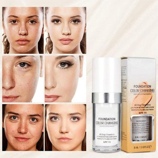🎁 BUY 1 GET 1 FREE! ✨ Colour Changing Mature Skin Foundation - Flawless Coverage, Natural Look & Long-Lasting Hydration 💧💄
