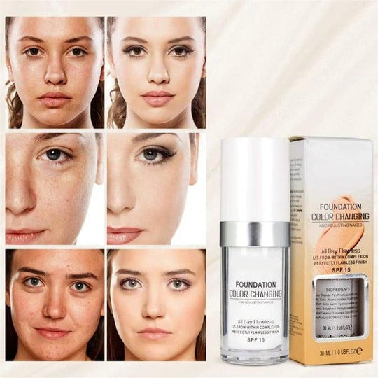 🎁 KÖP 1 FÅ 1 GRATIS! ✨ Färgförändrande foundation för mogen hud - Felfri täckning, naturligt utseende & Långvarig återfuktning 💧💄