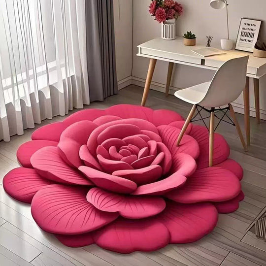 Floral Plush & Diatomaceous Earth Floor Mat