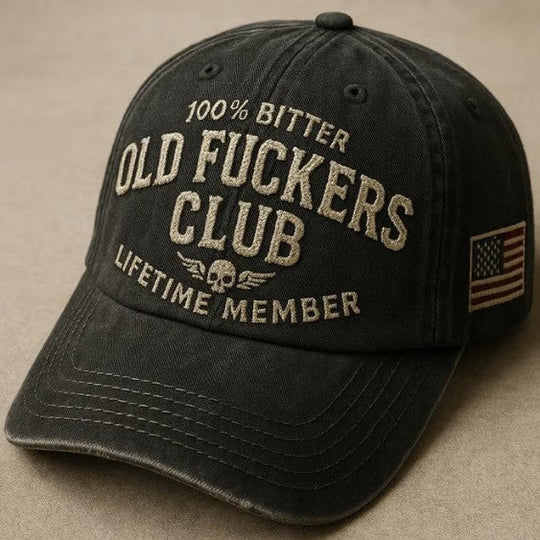 Vintage Distressed "Old Club" Lifetime Member Cap