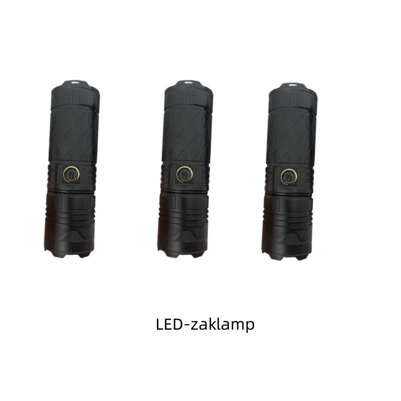 Rechargeable P50 LED Flashlight with Adjustable Zoom