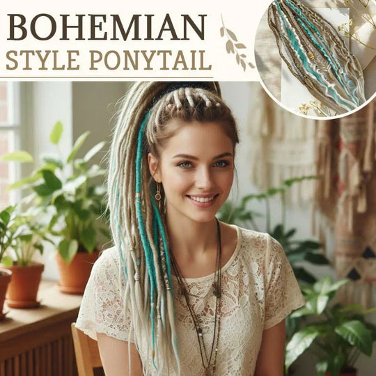 🔈🔈30% OFF💁🏽‍♀️✨Bohemian Structured Ponytail | Instant Dreadlock Hair Extension