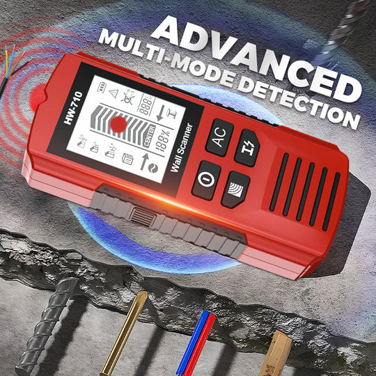 6-in-1 Multifunctional Handheld High-definition LCD Display Wall Metal Detector