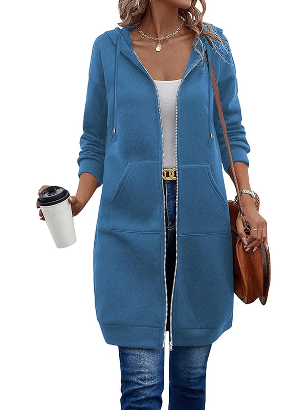 ⏰This week's Hot Sales - 50% Off🍂 Women's Casual Zip-Up Hoodie Jacket – Autumn Lightweight Everyday Coat 🧥✨