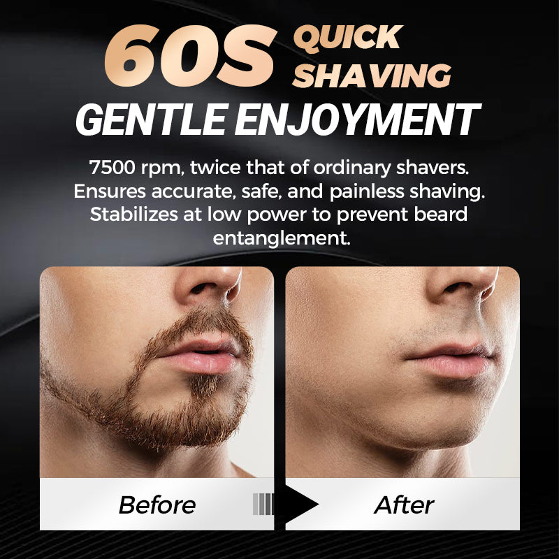 ✨HOT SALE✨2025 New Upgraded Mini Men's Shaver, Rechargeable Waterproof Compact Electric Shaver