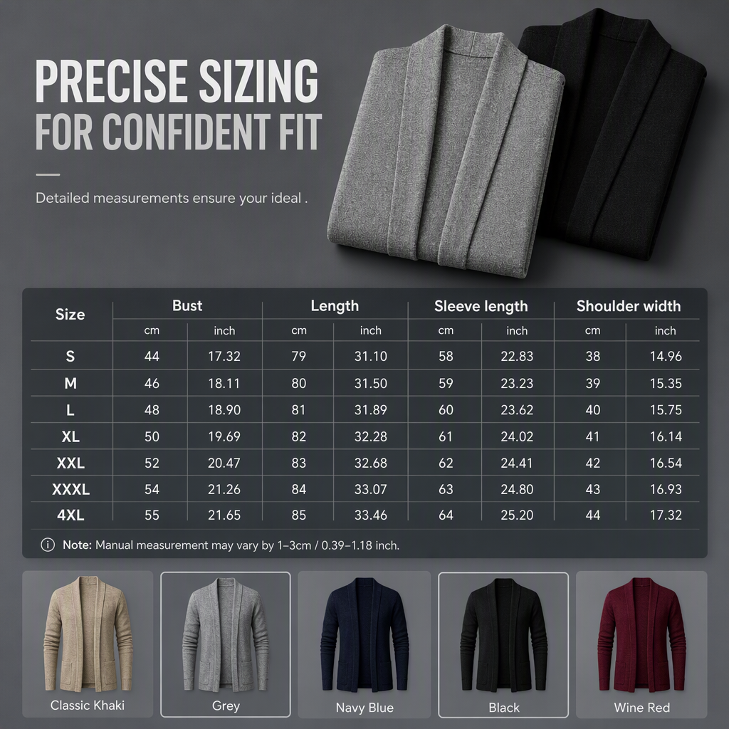 🎉This Week's Special Sales - 50% OFF✨Men's Knit Long Cardigan Jacket💝Best Gift For Him